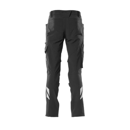 Broek, kniezakken, ULTIMATE STRETCH broek, zwart
