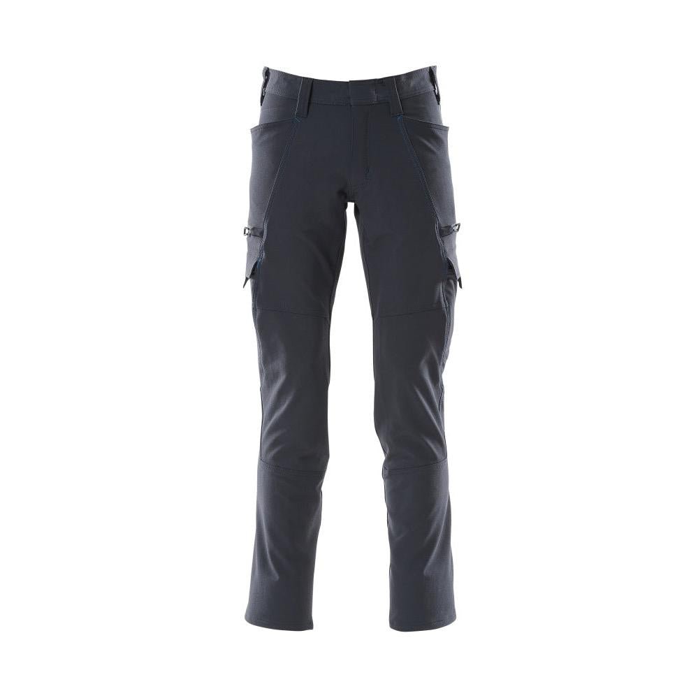 Broek, dijbeenzakken, ULTIMATE STRETCH broek, zwartblauw