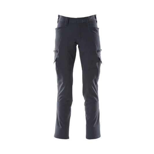 Broek, dijbeenzakken, ULTIMATE STRETCH broek, zwartblauw