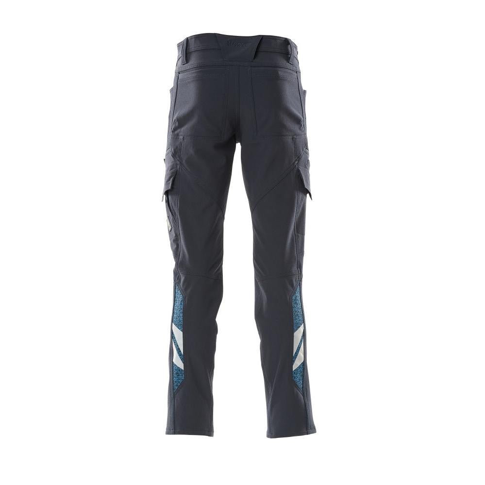 Broek, dijbeenzakken, ULTIMATE STRETCH broek, zwartblauw