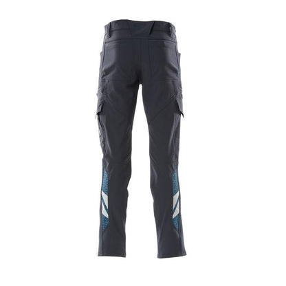 Broek, dijbeenzakken, ULTIMATE STRETCH broek, zwartblauw