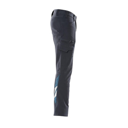 Broek, dijbeenzakken, ULTIMATE STRETCH broek, zwartblauw
