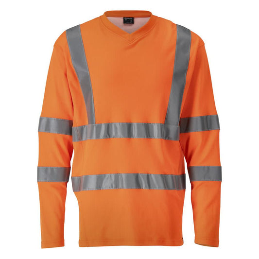 T-shirt, V-hals, T-shirt met lange mouwen