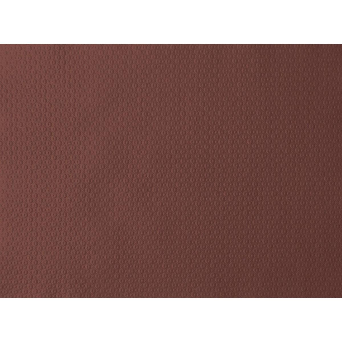 De close-up van het kastanjekleurige papieren placemat 30x40 cm van Duni GmbH toont een subtiel gestippelde structuur - ideaal voor feesten. De gelijkmatige verlichting accentueert het elegante kastanjeoppervlak. Verpakking van 500 stuks.