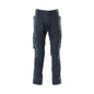 Broek met kniezakken, extra lichte broek, zwartblauw