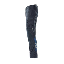 Broek met kniezakken, extra lichte broek, zwartblauw