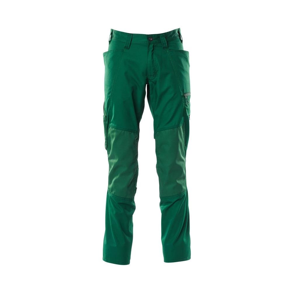 Broek met kniezakken, extra lichte broek, groen