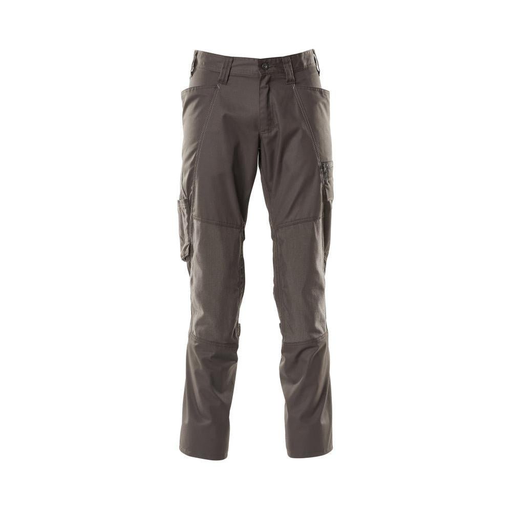 Broek met kniezakken, extra lichte broek, donker antraciet