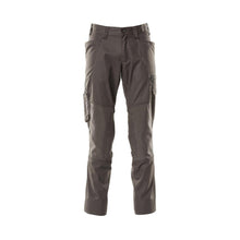 Broek met kniezakken, extra lichte broek, donker antraciet