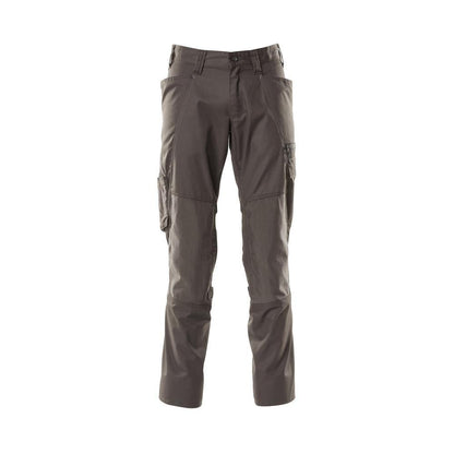 Broek met kniezakken, extra lichte broek, donker antraciet