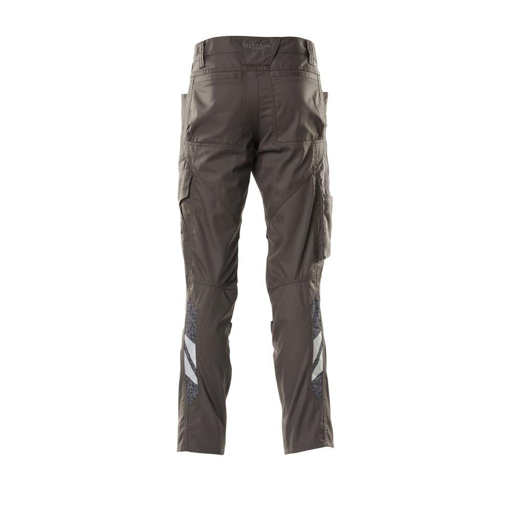 Broek met kniezakken, extra lichte broek, donker antraciet