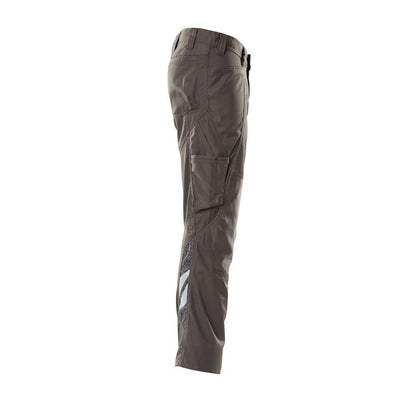 Broek met kniezakken, extra lichte broek, donker antraciet