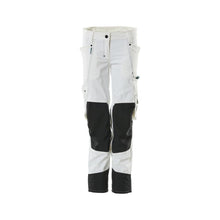 Broek met kniezakken, dames, Pearl broek, wit