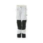 Broek met kniezakken, dames, Pearl broek, wit