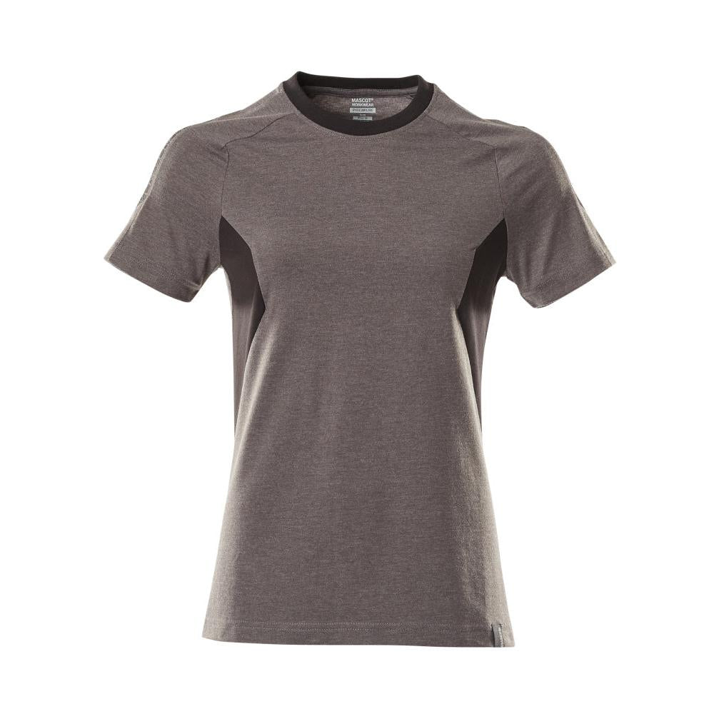 T-shirt, dames T-shirt, donker antraciet/zwart