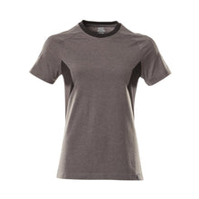 T-shirt, dames T-shirt, donker antraciet/zwart