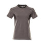 T-shirt, dames T-shirt, donker antraciet/zwart