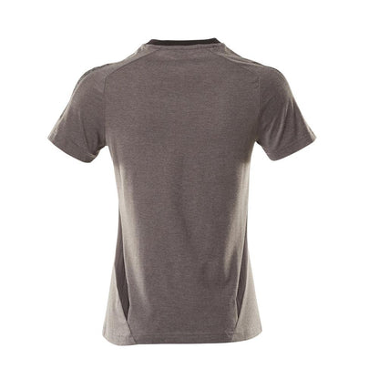 T-shirt, dames T-shirt, donker antraciet/zwart
