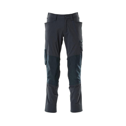 Broek, kniezakken, ULTIMATE STRETCH broek, zwartblauw