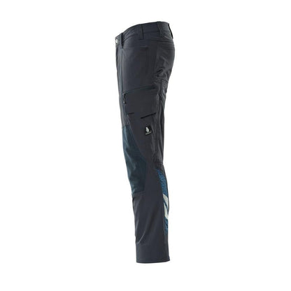 Broek, kniezakken, ULTIMATE STRETCH broek, zwartblauw
