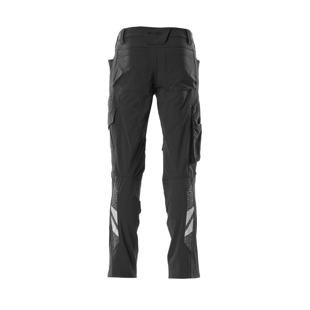 Broek, kniezakken, ULTIMATE STRETCH broek, zwart