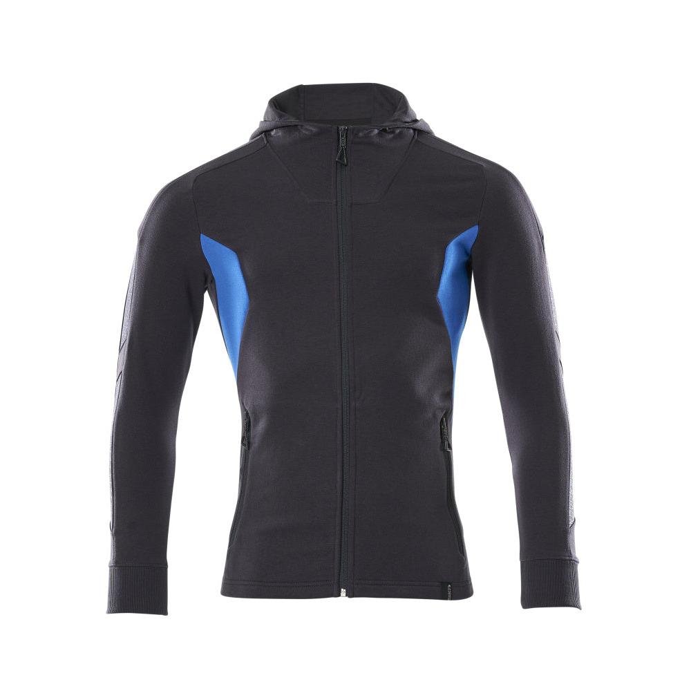 Sweatshirt met capuchon, modern fit sweatshirt met ritssluiting
