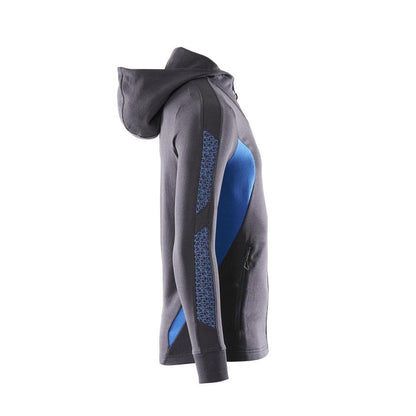 Sweatshirt met capuchon, modern fit sweatshirt met ritssluiting