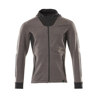 Sweatshirt met capuchon, modern fit sweatshirt met ritssluiting