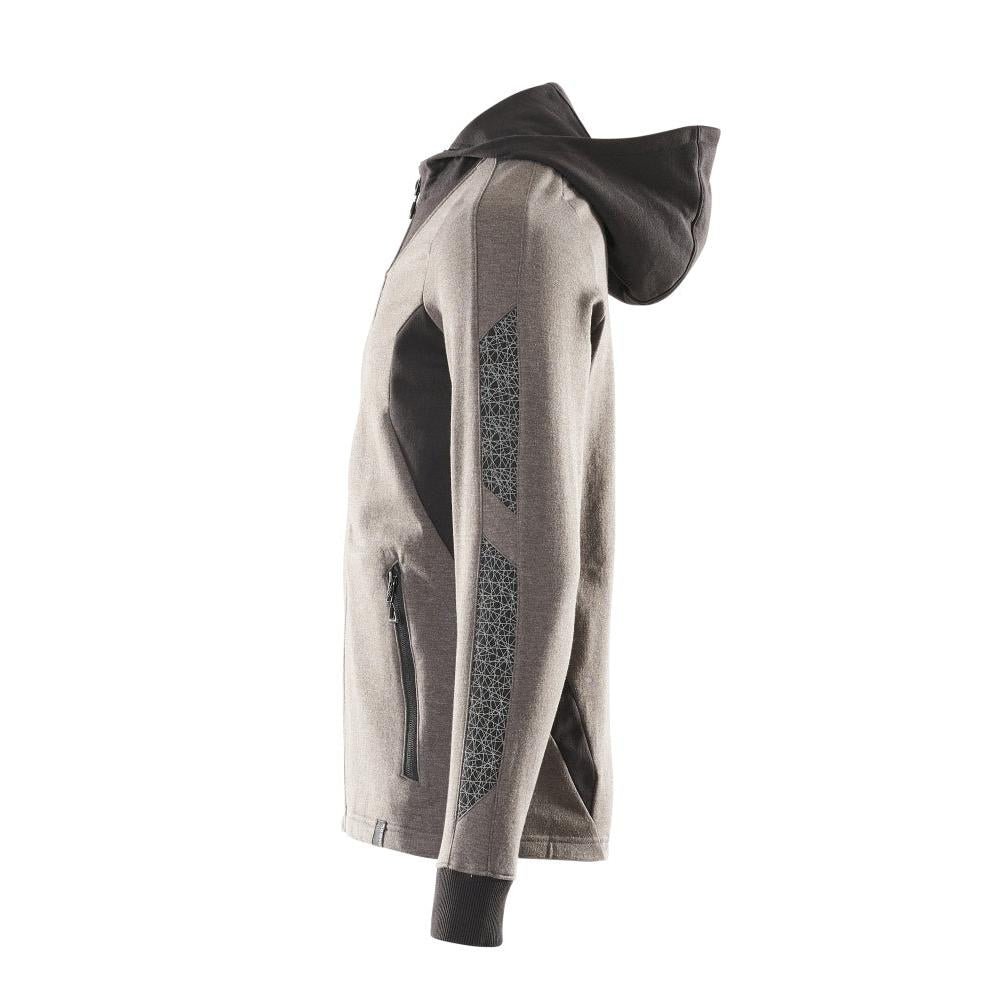 Sweatshirt met capuchon, modern fit sweatshirt met ritssluiting