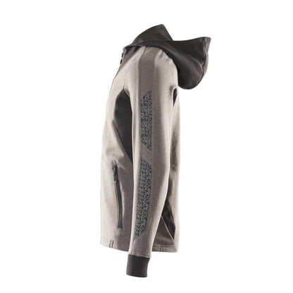 Sweatshirt met capuchon, modern fit sweatshirt met ritssluiting