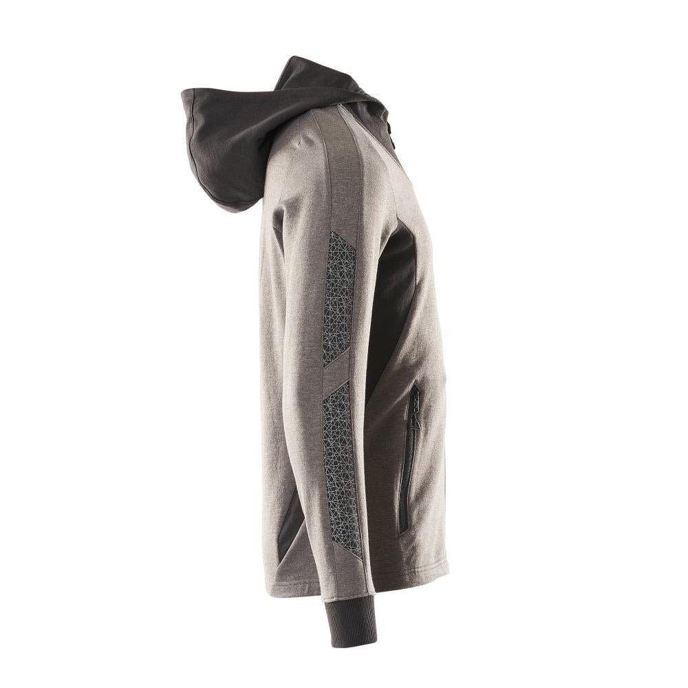Sweatshirt met capuchon, modern fit sweatshirt met ritssluiting