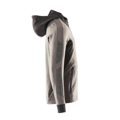 Sweatshirt met capuchon, modern fit sweatshirt met ritssluiting