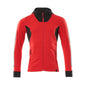 Sweatshirt met capuchon, modern fit sweatshirt met ritssluiting