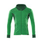 Sweatshirt met capuchon, modern fit sweatshirt met ritssluiting