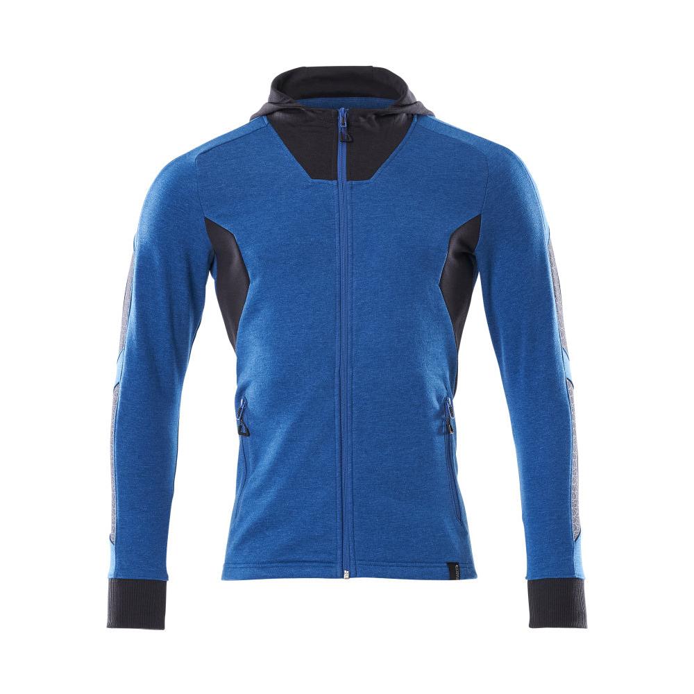 Sweatshirt met capuchon, modern fit sweatshirt met ritssluiting