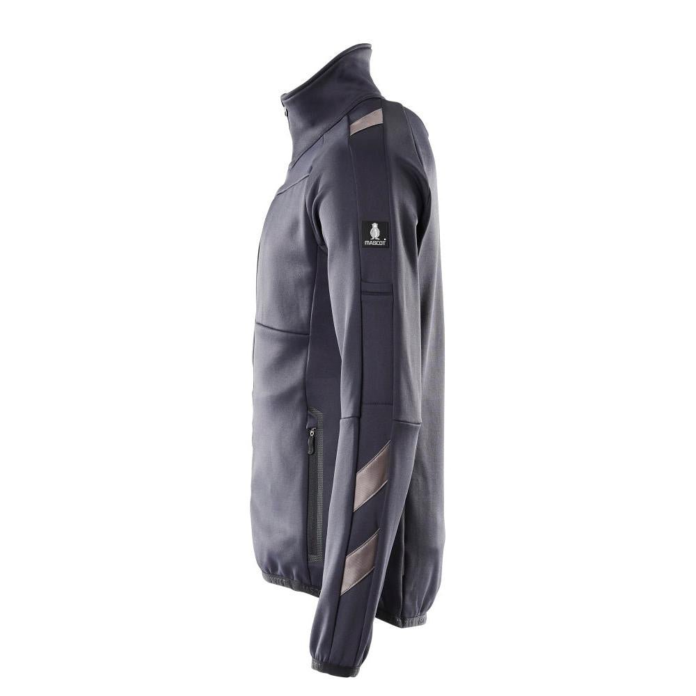 Fleece trui met microfleece jack met ritssluiting