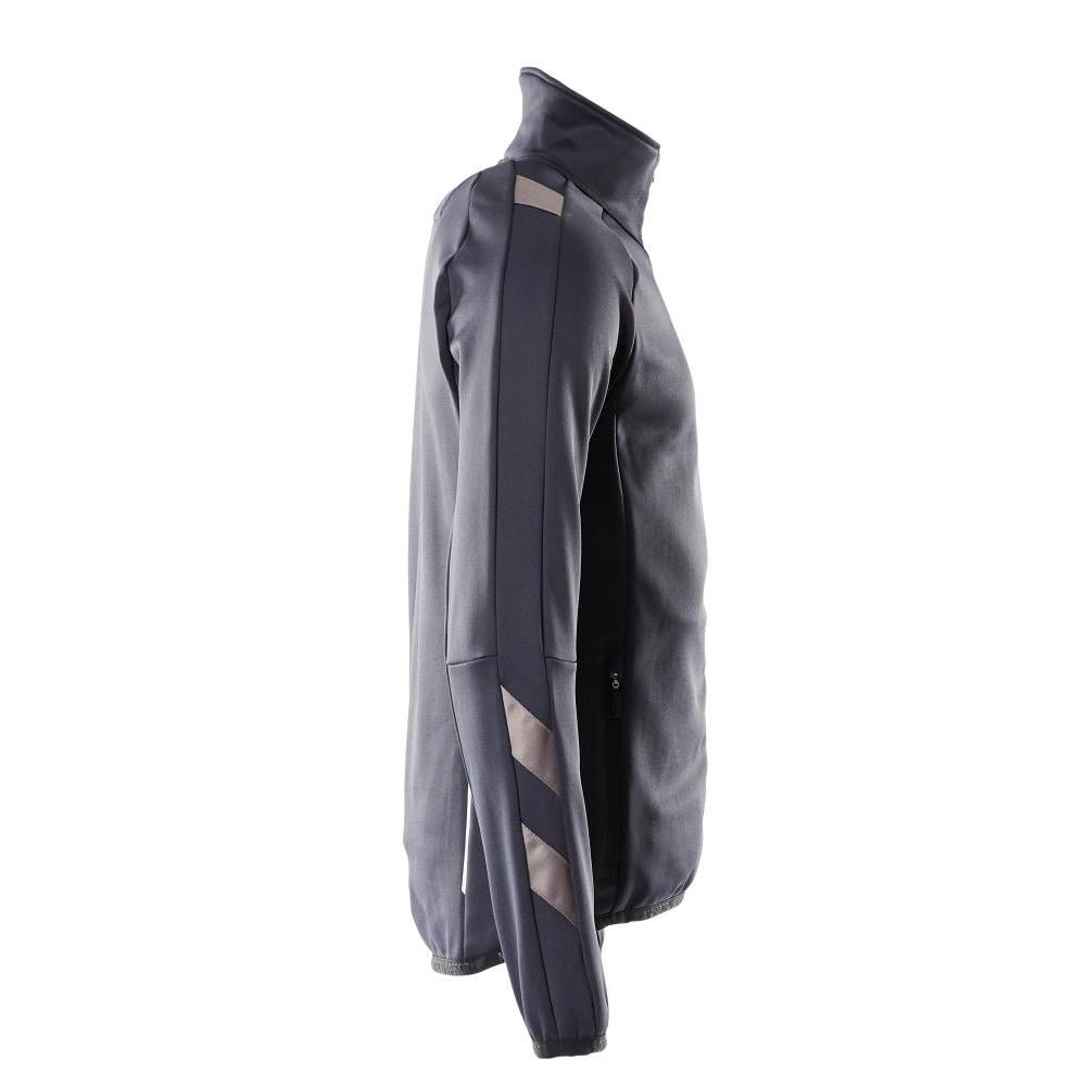 Fleece trui met microfleece jack met ritssluiting
