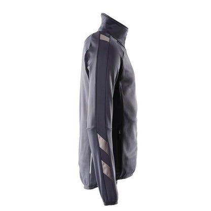 Fleece trui met microfleece jack met ritssluiting