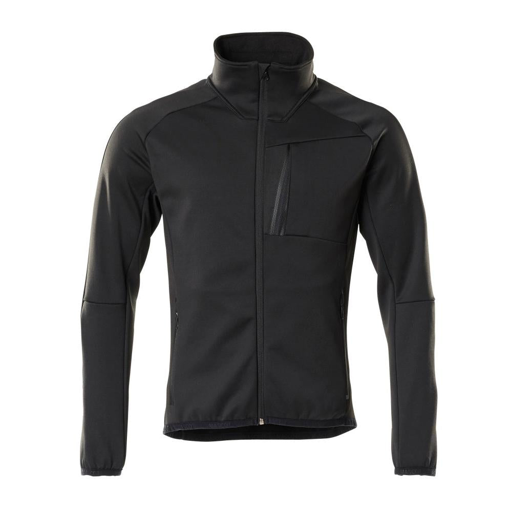 Fleece trui met microfleece jack met ritssluiting