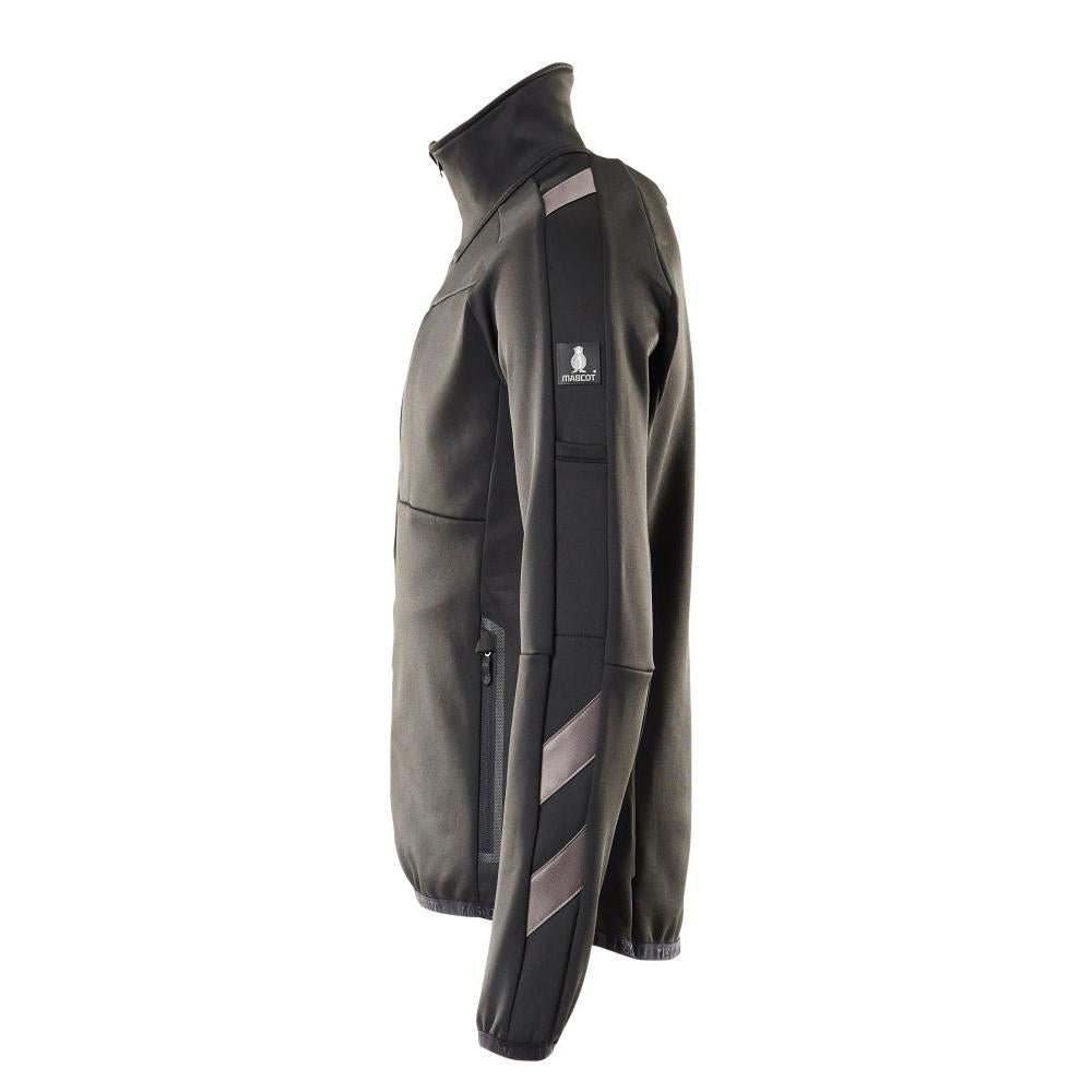 Fleece trui met microfleece jack met ritssluiting