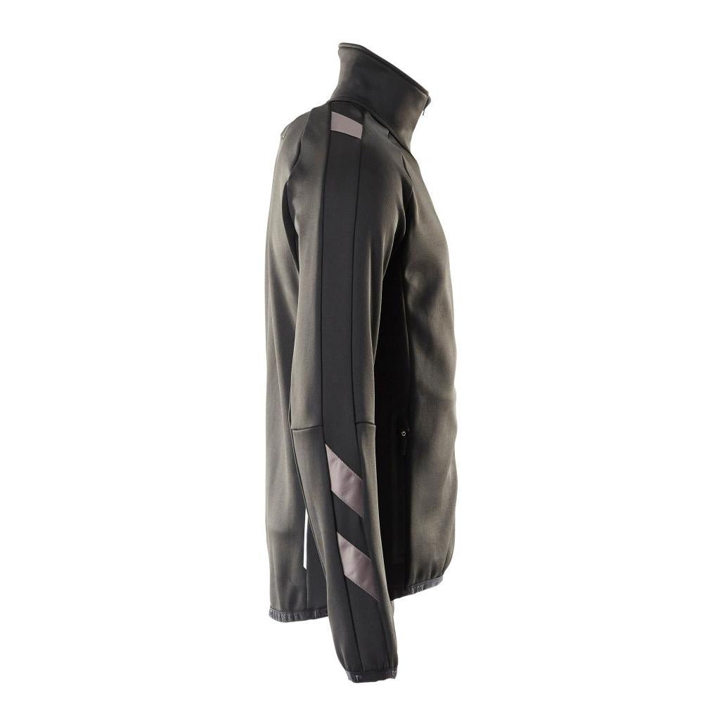 Fleece trui met microfleece jack met ritssluiting
