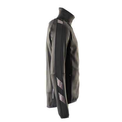 Fleece trui met microfleece jack met ritssluiting