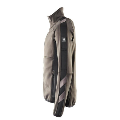 Fleece trui met microfleece jack met ritssluiting