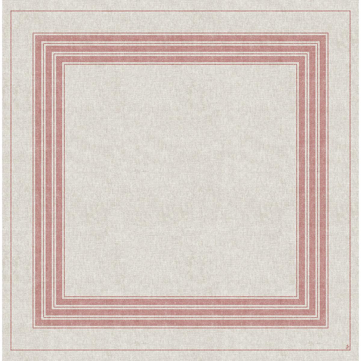 De Dunicel-middendoeken 84 x 84 cm van Duni GmbH hebben een gestructureerd beige doek met vijf dunne rode randen - perfect als tafeldecoratie of als aanvulling op uw Cocina bordeaux. Verkocht in verpakkingen van 20 stuks.