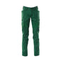 Broek, dijbeenzakken, broek met stretch inzetstukken, groen
