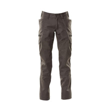 Broek, dijbeenzakken, broek met stretch inzetstukken, donker antraciet