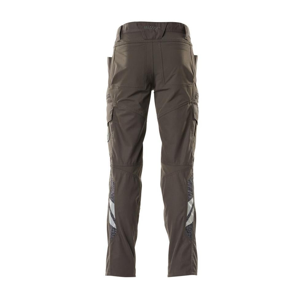 Broek, dijbeenzakken, broek met stretch inzetstukken, donker antraciet