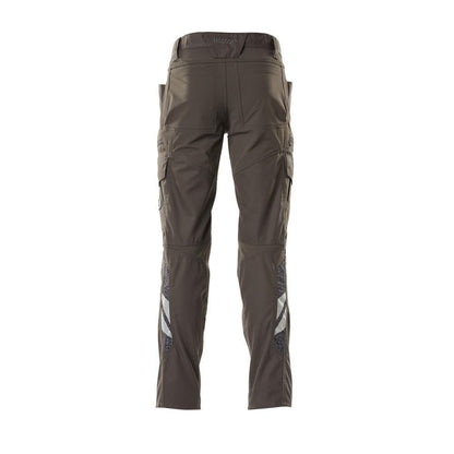 Broek, dijbeenzakken, broek met stretch inzetstukken, donker antraciet