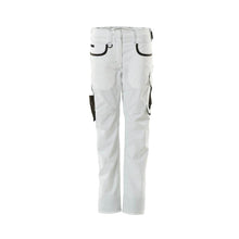 Broeken, dames, parelmoer, tweekleurige broek