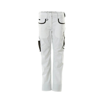 Broeken, dames, parelmoer, tweekleurige broek